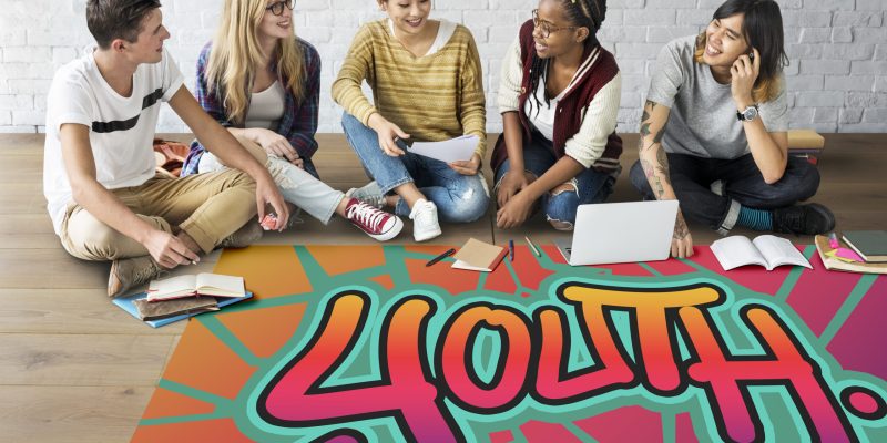 Youth Word Street Drawing Style Concept